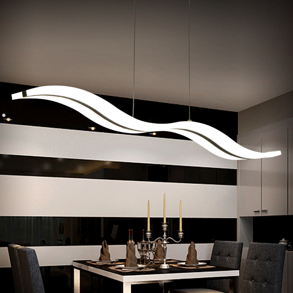 italian contemporary personality wave acrylic chandelier pendant ...