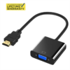 QG-HD07 QGeeM-Adaptador de HDMI a VGA Digital a analógico, Cable convertidor de Audio de vídeo, conector HDMI VGA para Xbox 360, PS4, PC, portátil, TV Box
