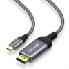 QG-UA13-18 USB C to DisplayPort Cable,QGeeM 4K@60HZ Thunderbolt 3 to Displayport Cable Compatible with MacBook Pro 2019/2018,ipad pro 2018,Surface Book,Dell XPS,Sumsang Galaxy S10 Note 9 Dex,USB C to DP Adapter