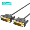 QG-HD15-18 DVI to DVI Cable 3FT, QGeeM DVI-D 24+1 Dual Link Male to Male Digital Video Cable, Support 2560x1600 for Laptop, Gaming, DVD, Laptop, HDTV and Projector