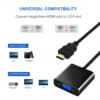 QG-HD07 QGeeM-Adaptador de HDMI a VGA Digital a analógico, Cable convertidor de Audio de vídeo, conector HDMI VGA para Xbox 360, PS4, PC, portátil, TV Box - Image 4