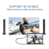 QG-UA13-18 USB C to DisplayPort Cable,QGeeM 4K@60HZ Thunderbolt 3 to Displayport Cable Compatible with MacBook Pro 2019/2018,ipad pro 2018,Surface Book,Dell XPS,Sumsang Galaxy S10 Note 9 Dex,USB C to DP Adapter - Image 5