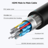 QG-HD19-18 HDMI Extension Cable 6FT,QGeeM 4K HDMI 2.0 Extender Male to Female Cable,Supports 3D, Full HD,2160p,Compatible with Roku Fire Stick,for Laptop,PS4,HDTV,Monitor,Projector,HDMI Port Extender - Image 6