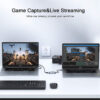 QG-CA03 QGeeM Audio Video Capture Card, 1080P HDMI to USB Game Capture Record Device to Live Streaming Compatible with Windows,MacOS,Linux for PS4,Nintendo Switch,Xbox - Image 3