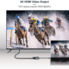 QG-UH02-1 USB C to Hdmi VGA Adapter,QGeeM 2-in-1 Type C to HDMI VGA Adapter (Thunderbolt 3 Compatible) with MacBook Pro, iMac 2017, Chromebook Pixel, Galaxy S8/S8Plus and More - Image 3