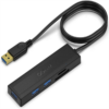 QG-UH05-1A QGeeM USB 3.0 Hub, USB 3.0 Extension Ultra-Slim 5 Port Data USB Hub Adapter with 2.5 ft USB Extended,3 USB 3.0 Port, Card Reader Compatible with MacBook, Mac/Surface Pro, iMac, XPS, Flash Drive
