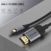 QG-UA10-18 USB C to HDMI Cable Adapter 6ft 4K,QGeeM USB Type C to HDMI Cable Thunderbolt 3 Compatible with MacBook Pro 2018 IPad pro,Samsung S9 S10,Surface Book 2,Dell XPS 13/15,Pixelbook More - Image 4