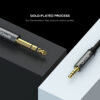 QG-AU02 QGeeM-Cable auxiliar adaptador de 3,5mm a 6,35mm para amplificador mezclador, reproductor de CD, altavoz chapado en oro, conector 3,5 a conector 6,5, Cable de Audio macho - Image 7