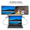 QG-UA09-12 USB C to HDMI Cable, QGeeM USB Type C to HDMI Cable 6ft 4K@60Hz Braided Cable Adapter (Thunderbolt 3 Compatible) Compatible with MacBook Pro 2020/2019,iPad Pro,Surface,XPS 13/15,Galaxy S20 and More - Image 5